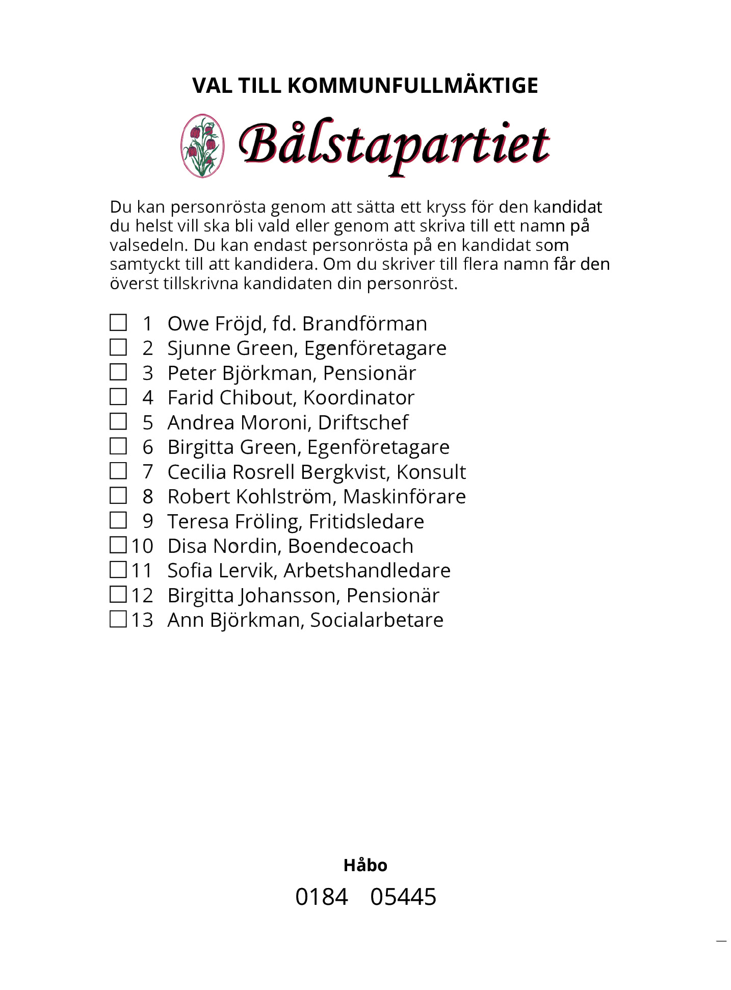 Valmanifest 2022