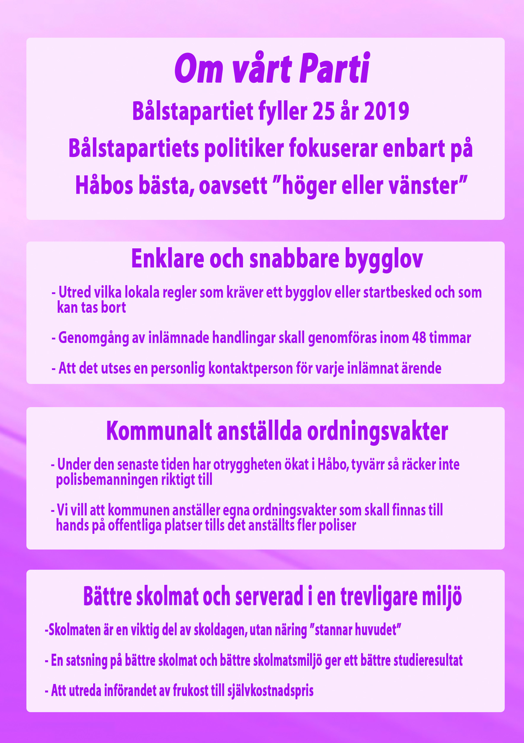 Valmanifest 2018